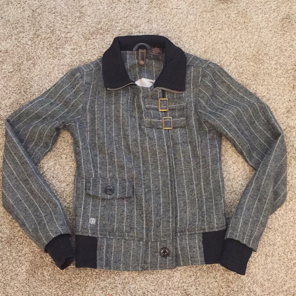 Element zip up jacket with stripes